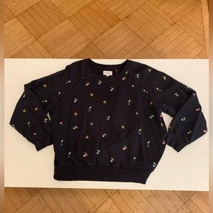 Lou & Grey Flowerstitch Terry Sweatshirt, XS